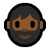 🧔🏾 person: medium-dark skin tone, beard display on Windows